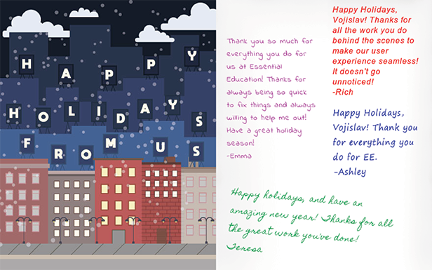 Happy holidays